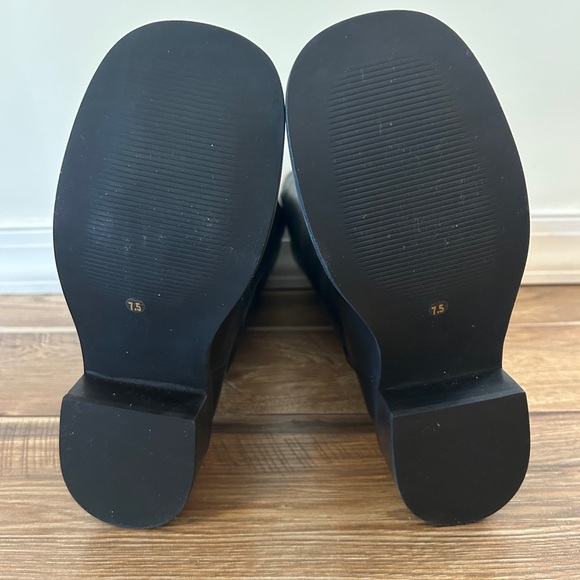 NEW WITHOUT BOX Steve Madden Riggs Leather Boots Women's Size 7.5 in Black - Picture 5 of 7